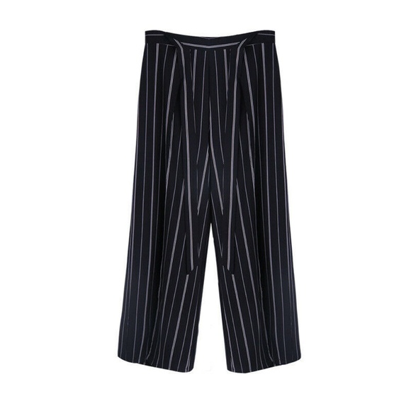 Palazzo Split Stripe Pants - Picture 3 of 3